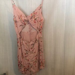Urban Outfitters floral print pink romper